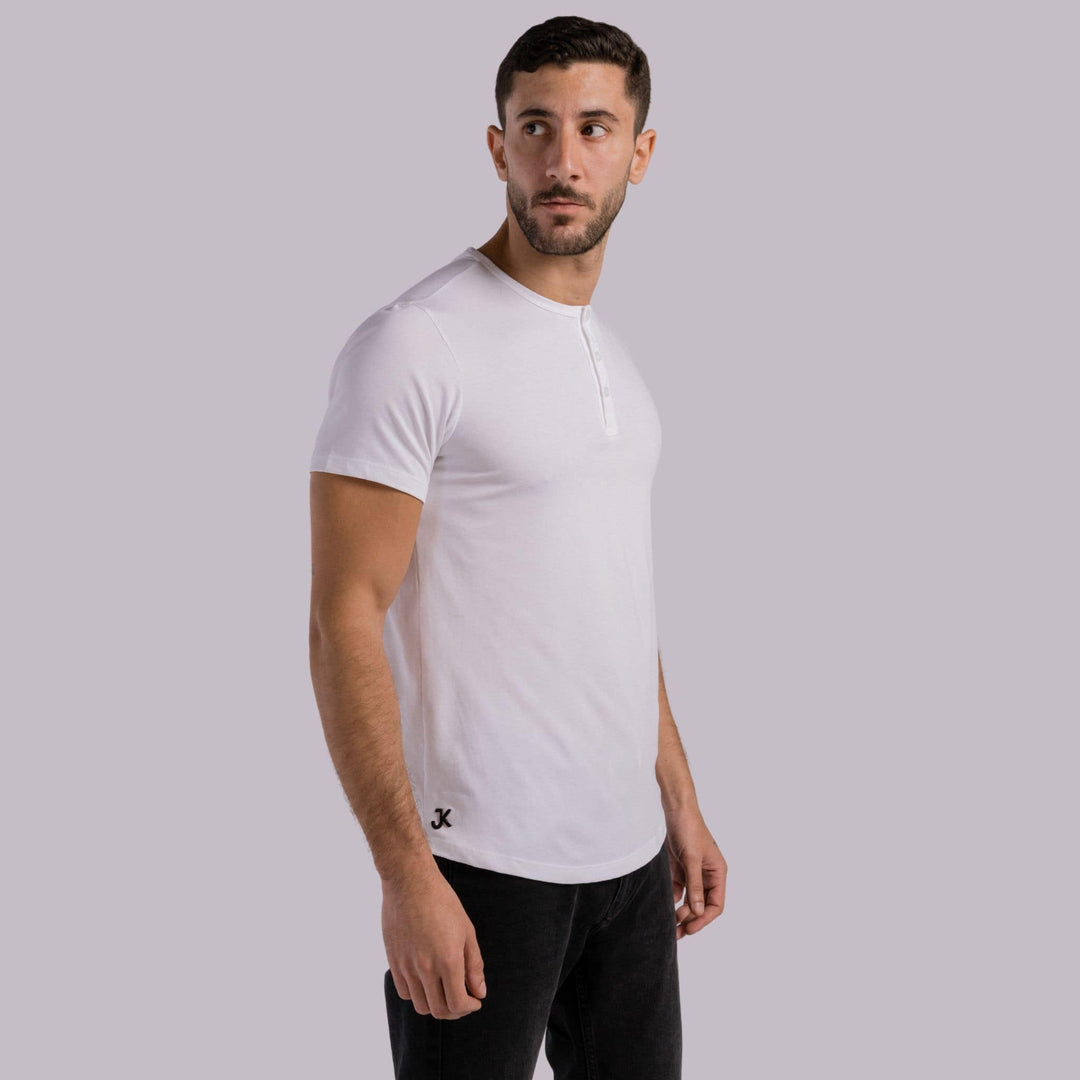 Shirts | Giza cotton Henley #color_white